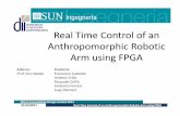 Real Time Control of an Anthropomorphic Robotic Arm