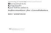 Bec Vantage Info Candidates