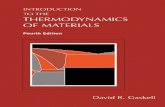 Introduction to Thermodynamics of Material