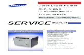 Samsung CLP-610-660 service Manual
