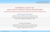 NUMERICAL STUDY OF   AXIAL BACK CONDUCTION IN MICROTUBES