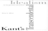 Allison, h. Kant's Transcendental Idealism an Interpretation and Defense