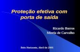 Proteção efetiva com porta de saída Ricardo Barros Mirela de Carvalho Belo Horizonte, Abril de 2006.