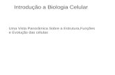 Introdução a Biologia Celular Uma Vista Panorâmica Sobre a Estrutura,Funções e Evolução das células.