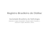 Registro Brasileiro de Diálise Sociedade Brasileira de Nefrologia Antonio A. Lopes, Fernando S. Thomé, João E. Romão Jr., Jocemir R. Lugon, Ricardo C.