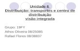 Unidade 6 Distribuição: transportes e centro de distribuição visão integrada Grupo: 19FY Athos Oliveira 08/25085 Rafael Flores 08/38837.