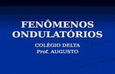 FENÔMENOS ONDULATÓRIOS COLÉGIO DELTA Prof. AUGUSTO.