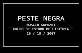 PESTE NEGRA MOACIR SOPRANI GRUPO DE ESTUDO DE HISTÓRIA 26 / 10 / 2007.