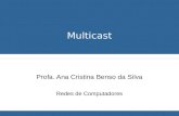 Multicast Profa. Ana Cristina Benso da Silva Redes de Computadores.