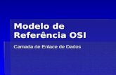 Modelo de Referência OSI Camada de Enlace de Dados.