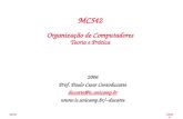 1S2006 2.1 MC542 2006 Prof. Paulo Cesar Centoducatte ducatte@ic.unicamp.br ducatte MC542 Organização de Computadores Teoria e Prática.