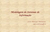 Modelagem de Sistemas de Informação Carlos Henrique Marcondes marcon@vm.uff.br.