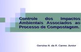 Controle dos Impactos Ambientais Associados ao Processo de Compostagem. Gersina N. da R. Carmo Junior.