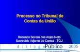 Rosendo Severo dos Anjos Neto Secretário Adjunto de Contas - TCU Processo no Tribunal de Contas da União.