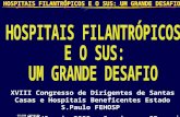 GILSON CARVALHO 1 XVIII Congresso de Dirigentes de Santas Casas e Hospitais Beneficentes Estado S.Paulo FEHOSP 7/8/9 maio 2009 – Campinas - SP.