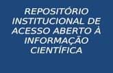 REPOSITÓRIO INSTITUCIONAL DE ACESSO ABERTO À INFORMAÇÃO CIENTÍFICA.