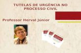 TUTELAS DE URGÊNCIA NO PROCESSO CIVIL Professor Herval Júnior.