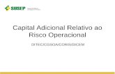 Capital Adicional Relativo ao Risco Operacional DITEC/CGSOA/CORIS/DICEM.