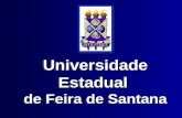 Universidade Estadual de Feira de Santana Universidade Estadual de Feira de Santana.