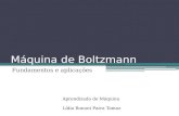 Máquina de Boltzmann Fundamentos e aplicações Aprendizado de Máquina Lídia Bononi Paiva Tomaz.