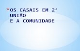 OS CASAIS EM 2ª UNIÃO E A COMUNIDADE Jo 4, 3 – 42.