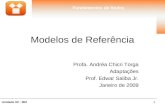 1Unidade 02 - 002 Fundamentos de Redes Modelos de Referência Profa. Andréa Chicri Torga Adaptações Prof. Edwar Saliba Jr. Janeiro de 2009.
