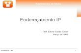 1Unidade 02 - 005 Fundamentos de Redes Endereçamento IP Prof. Edwar Saliba Júnior Março de 2009.