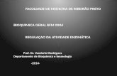 FACULDADE DE MEDICINA DE RIBEIRÃO PRETO BIOQUIMICA GERAL RFM 0004 REGULAÇAO DA ATIVIDADE ENZIMÁTICA Prof. Dr. Vanderlei Rodrigues Departamento de Bioquímica.