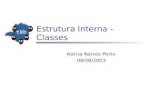 Estrutura Interna - Classes Kalina Ramos Porto 08/08/2003.
