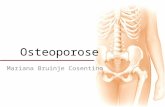 Osteoporose Mariana Bruinje Cosentino. Osteoporose Fraturas por fragilidade óssea são responsáveis por alta morbimortalidade, dor crônica, hospitalização.