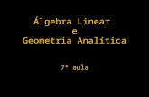 Álgebra Linear e Geometria Analítica 7ª aula. ESPAÇOS VECTORIAIS.