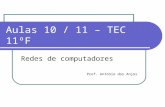 Aulas 10 / 11 – TEC 11ºF Redes de computadores Prof. António dos Anjos.