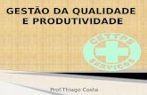 Prof.Thiago Costa GESTÃO DA QUALIDADE E PRODUTIVIDADE.