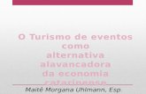 Maitê Morgana Uhlmann, Esp.. Resumo dos assuntos 1. O Cenário do Turismo no mundo e no Brasil 2. O Turismo de eventos em Santa Catarina 3. Eventos – o.