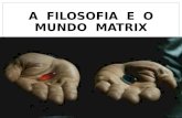 A FILOSOFIA E O MUNDO MATRIX Maxwell Morais de Lima Filho.