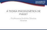 A TEORIA PSICOGENÉTICA DE PIAGET Professora Andréia Oliveira Vicente.