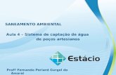 SANEAMENTO AMBIENTAL Aula 4 – Sistema de captação de água de poços artesianos Profº Fernando Periard Gurgel do Amaral.
