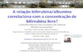 A relação bilirrubina/albumina correlaciona com a concentração de bilirrubina livre? Is bilirubin/albumin ratio correlated with unbound bilirubin concentration?