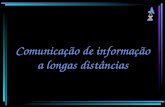 Comunicação de informação a longas distâncias. Transmissão de informação Fonte Receptor Ondas electromagnéticas.