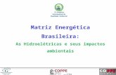 Matriz Energética Brasileira: As Hidroelétricas e seus impactos ambientais João L. Soito Porto Alegre, 20 de Maio de 2014.