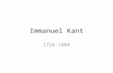 Immanuel Kant 1724-1804. Apresentação Kant é considerado o maior filósofo do iluminismo alemão. Para ele, a Filosofia deveria responder quatro questões.