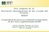 XXII Congreso de la Asociación Iberoamericana de Gas Licuado del Petróleo AIGLP A importância da marca nos recipientes transportáveis de GLP ante a regulamentação.