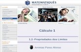Ensino Superior Cálculo 1 1.2- Propriedades dos Limites Amintas Paiva Afonso.