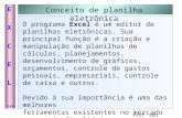 Prof. Edu Benjamin EXCELEXCEL V.3.0 Conceito de planilha eletrônica O programa Excel é um editor de planilhas eletrônicas. Sua principal função é a criação.