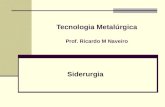 Tecnologia Metalúrgica Prof. Ricardo M Naveiro Siderurgia.