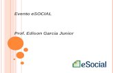 Evento eSOCIAL Prof. Edison Garcia Junior. INTRODUÇÃO PROJETO SPED (eSOCIAL 2009):