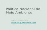 Augusto Henrique Lio Horta  Política Nacional do Meio Ambiente.
