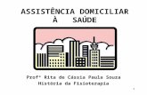 1 Profª Rita de Cássia Paula Souza História da Fisioterapia ASSISTÊNCIA DOMICILIAR À SAÚDE.