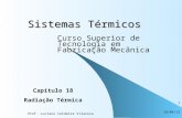 12/4/2015 Prof. Luciano Caldeira Vilanova 1 Sistemas Térmicos Curso Superior de Tecnologia em Fabricação Mecânica Capítulo 18 Radiação Térmica.
