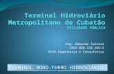 Eng. Eduardo lustoza CREA 060.158.268-2 ELUS Engenharia e Consultoria TERMINAL RODO-FERRO HIDROVIÁRIO.